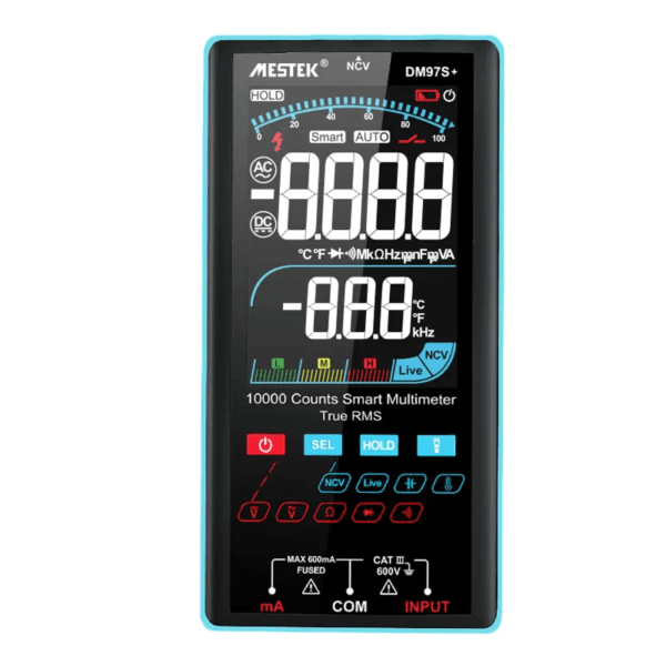 DM97S Digital Multimeter with Intelligent Range and K-Type Thermocouple