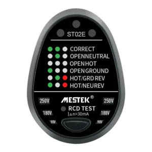 Socket Tester ST02Efor UK 250V Outlets
