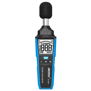 Sound level meter SL720A with a large backlit display, A&C weighting for accurate measurements.