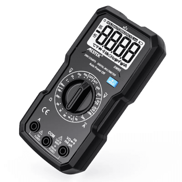 DM95 Digital Multimeter with Manual Range and Backlit Display