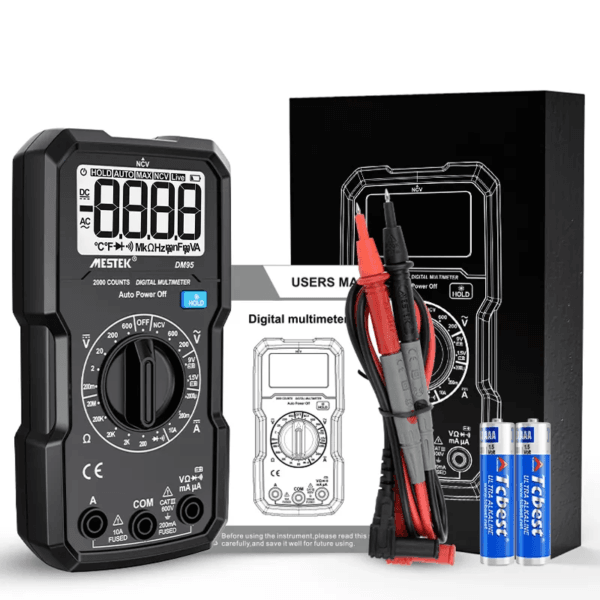 DM95 multimeter accessories display