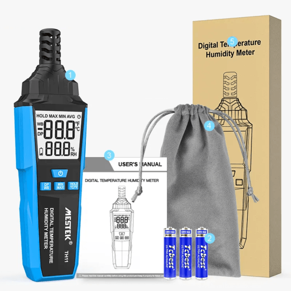 Fast and reliable temperature, humidity, and dew point measurement.