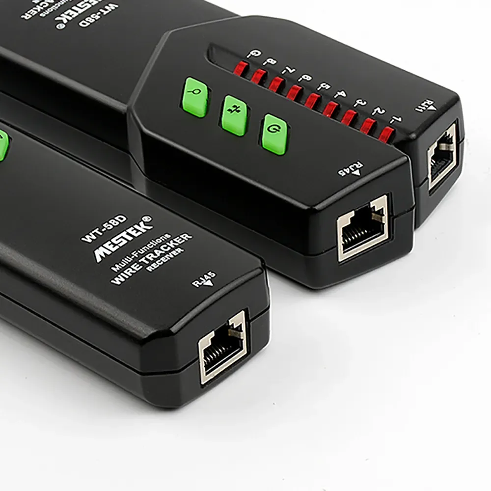 Close-up of Wire Tracker WT58D connectors