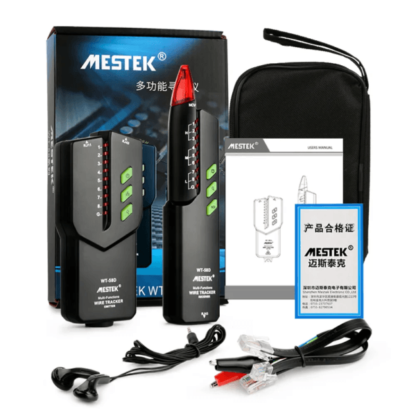Accessories included with Wire Tracker WT58D