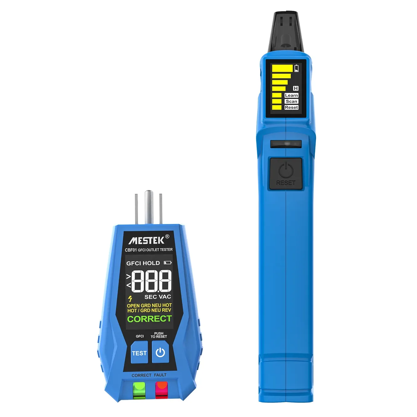 Dual module circuit breaker finder with high definition display