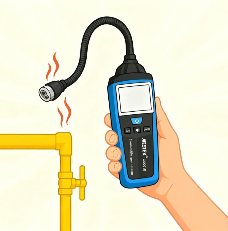 Mestek Combustible Gas Detector CGD900 is detecting combustible gas