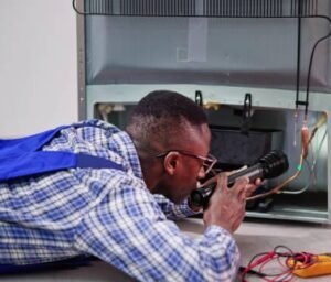 Leakage detection in a refrigerator by Halogen Leak Detector