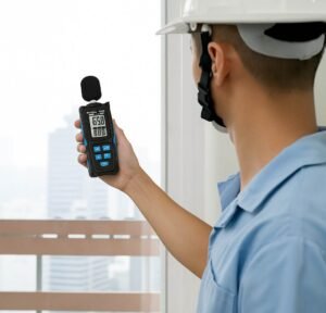 Professionals are using decibel meter to measure noise.