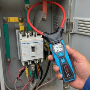Flexible Clamp Meter is testing cables.