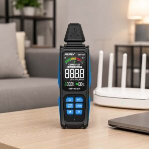 The image clearly illustrates the importance of home EMF meter readings.