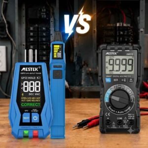 circuit breaker finder vs multimeter comparison showing tools for circuit locating and electrical measurement